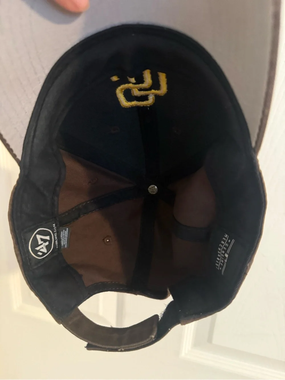 47 Brand Black Baseball Cap with Gray Undervisor